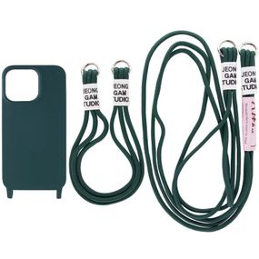 Чехол TPU two straps California для Apple iPhone 11 Pro (5.8") Силікон, Зелений/Forest green
