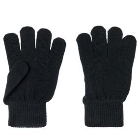 Дитячі демісезонні в'язані рукавички для хлопчиків Name It One Size 2-6р Чорні (25091720A)
