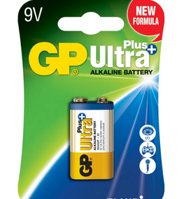 Батарейка лужна 9V/6LR61 (бл-1шт) GP Ultra Plus