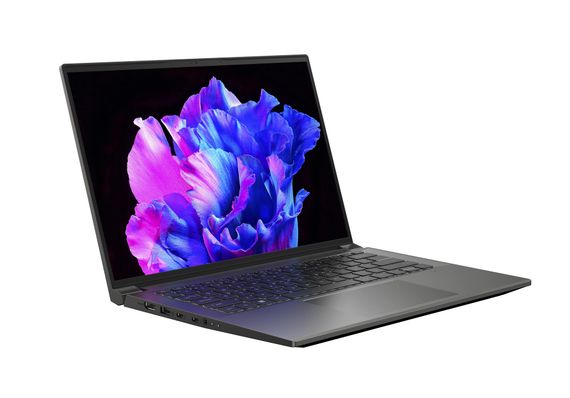 Ноутбук Acer Swift X SFX14-71G 14.5' 2.8K OLED, Intel i7-13700H, 32GB, F1TB, NVD4050-6, Win11, сірий (NX.KEVEU.005) | Зображення 2