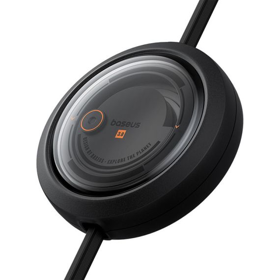 Дата кабель Baseus Free2Draw Retractable Crystal Fast Charging Type-C to 3in1 100W (1.1m) (P1036800) Cluster Black | Зображення 1