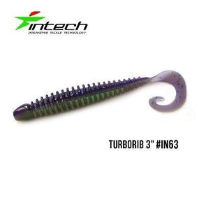 Силиконовая приманка, Съедобный силикон Intech Интеч Turborib 3"7 шт IN63