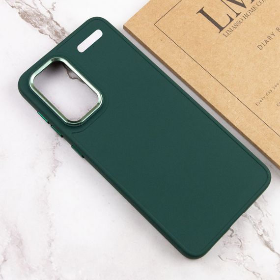 TPU чохол Bonbon Metal Style для Xiaomi Redmi Note 13 Pro+ Зелений / Army green | Зображення 3