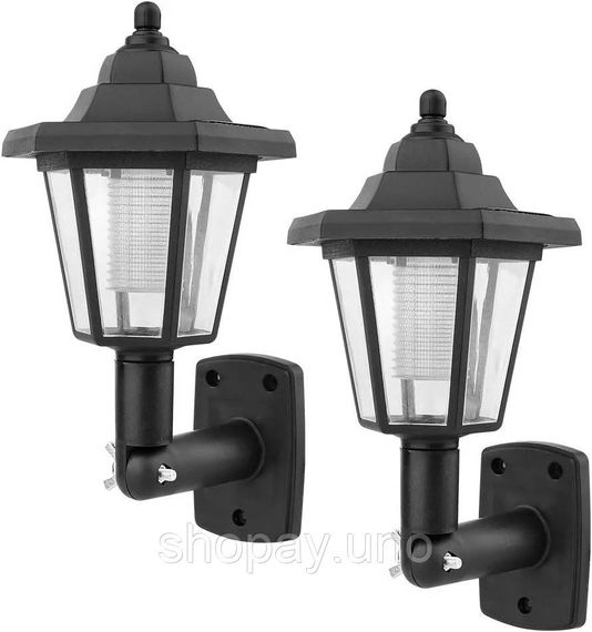 Уличный настенный LED-светильник 26X-94 влагозащищенный 2 шт черный