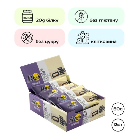 FitWin - 12х60g (Cookies Cream)