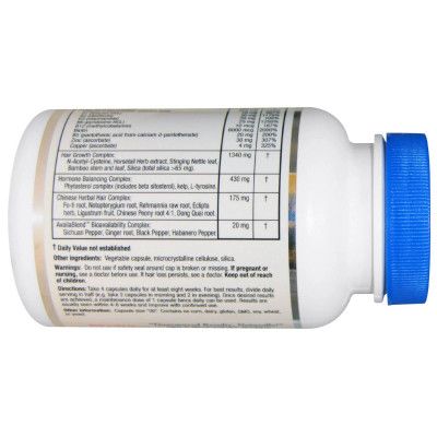 Витаминно-минеральный комплекс Ridgecrest Herbals Комплекс от Выпадения Волос для Женщин, Hair ReVive, RidgeCr | Зображення 1