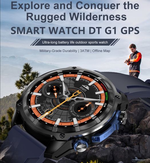 Smart Navigation Pro Steel Black с GPS, 3 ремешка | Зображення 2