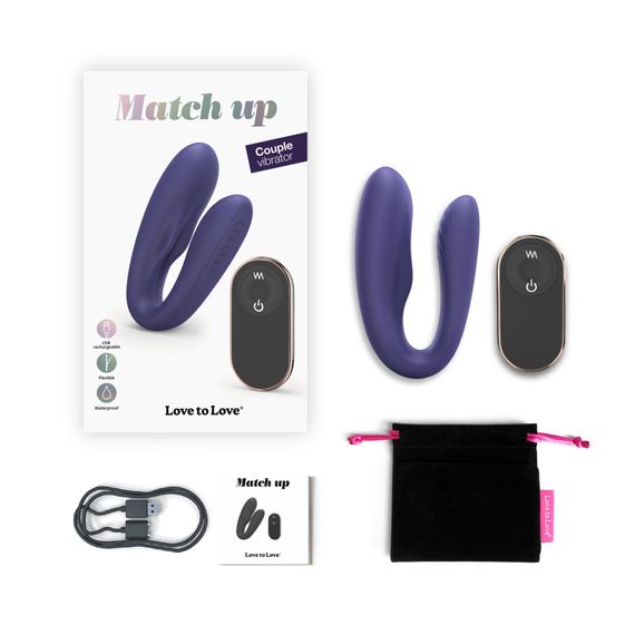 Вібратор для пар із пультом ДК Love To Love MATCH UP - MIDNIGHT INDIGO | Зображення 6