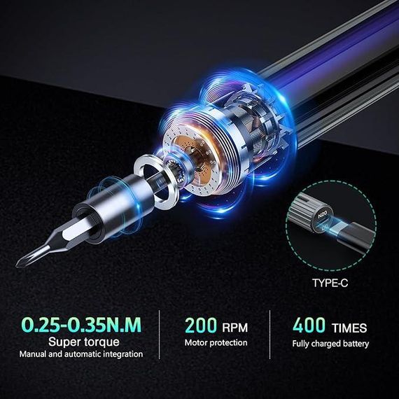 ORIA Electric Precision Screwdriver Set – електрична прецизійна викрутка 58 в 1 | Зображення 1