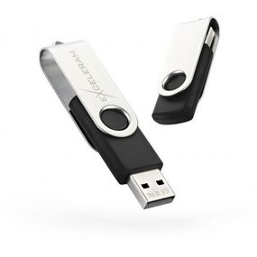 USB флеш накопичувач eXceleram 32GB P1 Series Silver/Black USB 2.0 (EXP1U2SIB32) (EXP1U2SIB32)