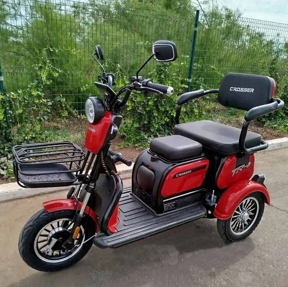 Електротрайк Crosser TR-1 1500W 72V 24Ah, триколісний електроскутер, до 55 км, для дорослих та літніх | Зображення 2