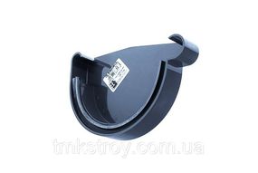 Заглушка желоба правая водосточной системы Profil (Профиль) 130/100, Графит