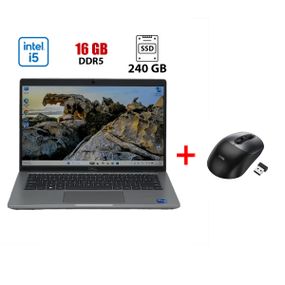 Ультрабук Dell Latitude 5440 / 14" (1920x1080) IPS / Intel Core i5-1350P (12 (16) ядер по 1.9 - 4.7 GHz) / 16 GB DDR5 / 240 GB SSD / Intel Iris Xe Graphics / WebCam б/у + Подарок Беспроводная мышь HOCO GM28