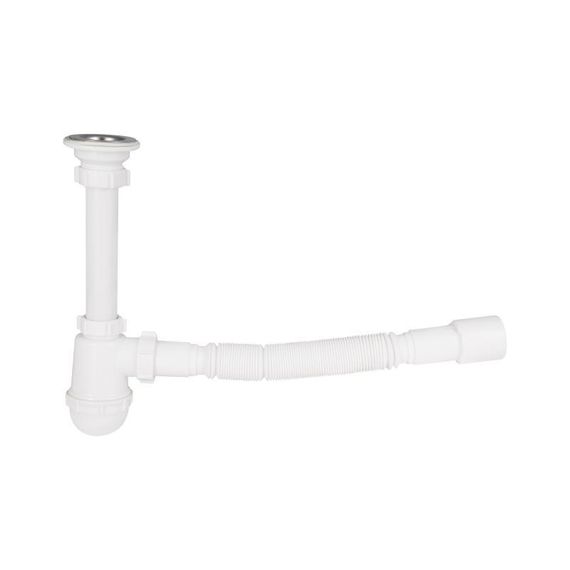 Сифон для раковини Lidz (WHI) LU06 колбовий (вихід 50 мм) | Зображення 2