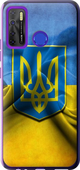 Чехол на Tecno Spark 5 Pro KD7 Флаг и герб Украины 1 "375u-2445-17620"