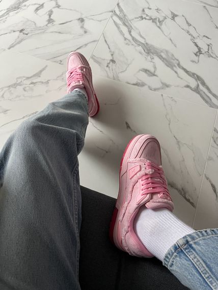 Кроссовки Lou1is Vu1it1ton Trainer Triple Pink 39 25 см | Зображення 4