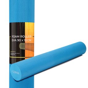 Масажний ролик Cornix EVA+ 90 x 15 см (валик, ролер) XR-0316 Blue