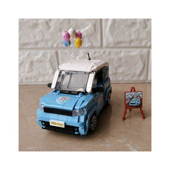 Конструктор LOZ mini Автомобіль MINI блакитний (1131) | Зображення 3
