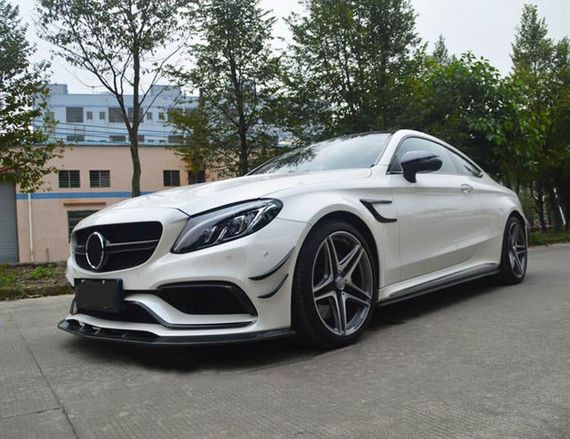 Карбоновые накладки на передние крылья (для Купе/Кабриолет C63 AMG 2015-2019) для Mercedes C-сlass W205 | Зображення 5