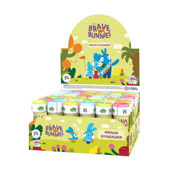 Мильні бульбашки "Brave Bunnies" 103001110071, 60 мл, ціна за 1 штуку (8000007321407) | Зображення 3