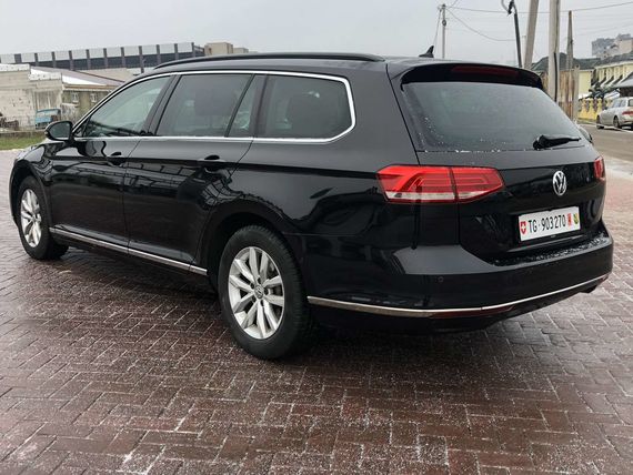 Накладка на торец заднього бампера SD/SW (3 шт, нерж) Carmos - Турецька сталь для Volkswagen Passat B8 2015-2024 рр | Зображення 1