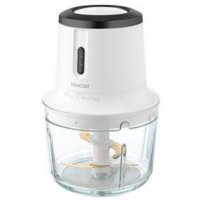 Подрібнювач Sencor Accu technology, 200Вт, чаша-500мл, скло, безпровідний, USB-C, білий (SCB9001GY)