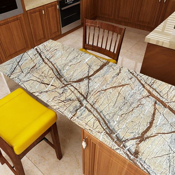 Самоклеюча плівка бежевий мармур 0,45х10мх0,07мм SW-00001278 | Зображення 4