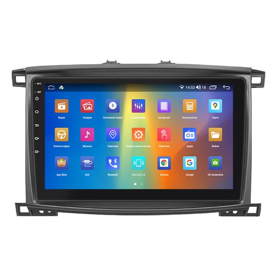 Штатная магнитола 10" Lesko для Toyota Land Cruiser 100 Series Рестайлинг 2 2005-2007 2/32Gb CP 4G GPS Prime | Зображення 1
