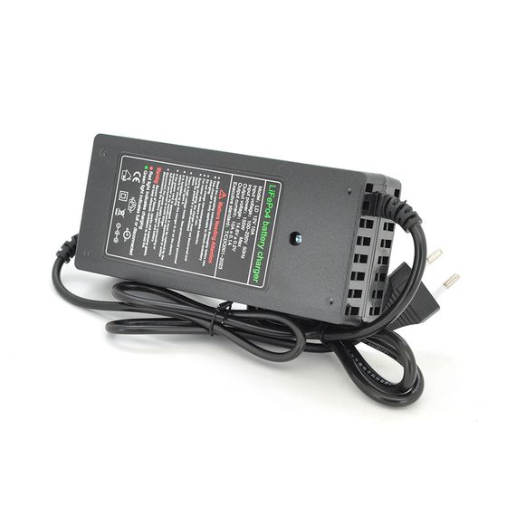 Зарядний пристрій акумуляторів LiFePO4 12V (14.6V), 4S, 10A, штекер 5,5х2,5мм | Зображення 1