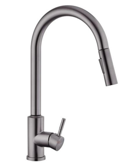 Змішувач для кухні з висувним виливом Kroner KRP Edelstahl Klassisch - PVD03916 сенсорний (CV032496) | Зображення 8