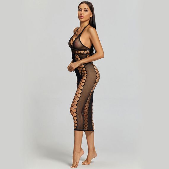 Пеньюар-Сітка Babydoll 42 Чорний w455 | Зображення 3