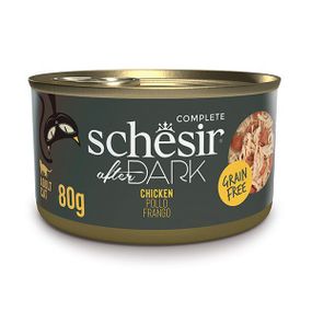 Schesir After Dark Chicken шезир курица в бульоне натуральные консервы для котов 80г
