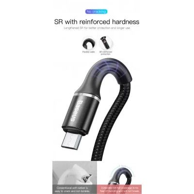 Дата кабель USB 2.0 AM to Micro 5P 1.0m Black Baseus (468717) | Зображення 2