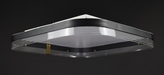 Люстра світлодіодна стельова LED світильник для квартири на стелю лед 27891 Білий 8х50х50 см. | Зображення 4