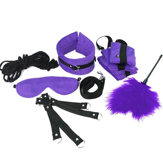 BDSM-набір Art of Sex – Soft Touch BDSM Set, фіолетовий, 9 предметів Sex Aura | Зображення 2