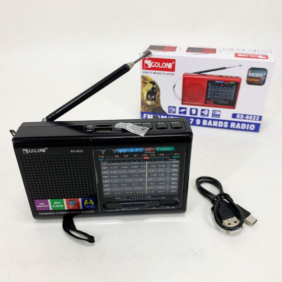 Радіоприймач з відмінним прийомом і стереозвуком MP3 USB Golon RX-6622, Ретрорадіо CJ-22 | Зображення 5