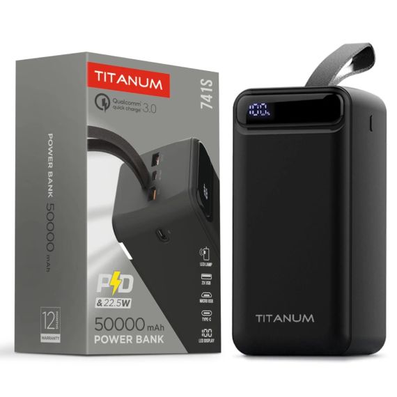 TITANUM 741S 22.5W Black 50000mAh Повербанк | Зображення 2