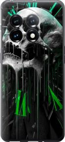 Чехол на OnePlus 11 Череп-часы "4100u-2940-17620"