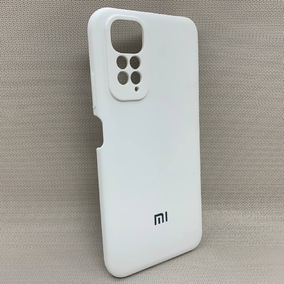 Чохол з логотипом для Xiaomi Redmi Note 11S | Протиударний | Soft Touch | Білий