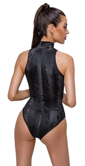 Боді 2643111 Cottelli Collection Body Snake Чорне M | Зображення 2