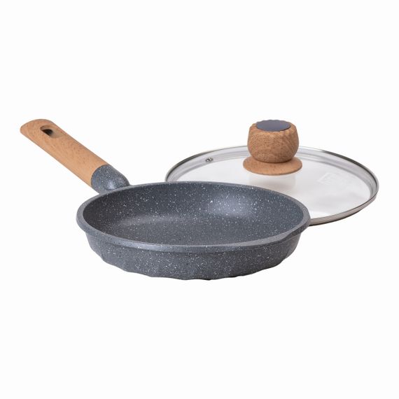 Алюминиевая сковорода, 1,4 л, с мраморным антипригарным покрытием Ø 22 см, серый MGC HP-4-422G | Зображення 3