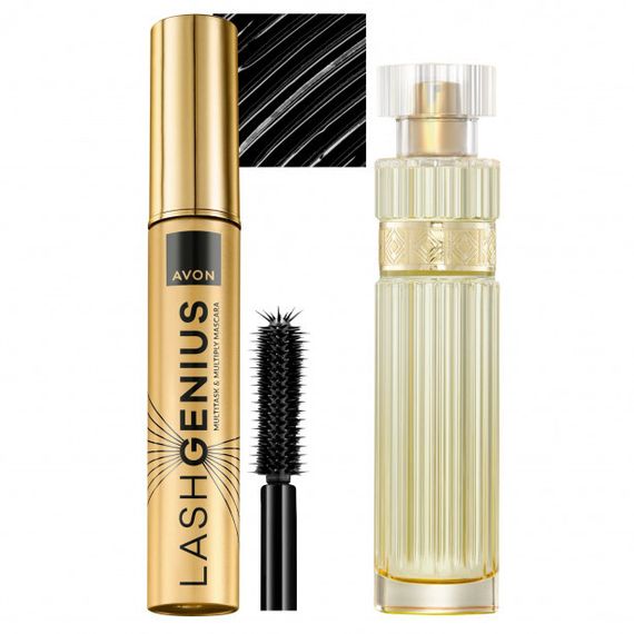 Женский набор Avon PREMIвариPRE LUXE: парфюм 50 мл + тушь для ресниц 10 мл - элегантный подарок