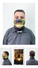 Защитная бафф маска на лицо 4Profi Halloween Тыква размер L 14738