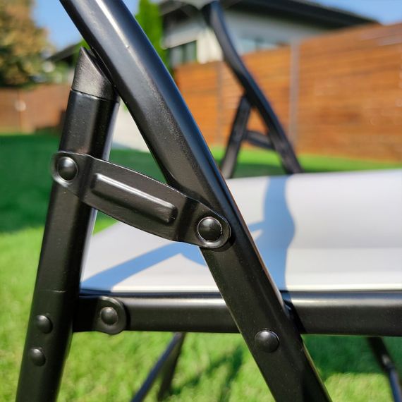 Складний стілець 46х42,5х86см Білий SW-00001610 | Зображення 3