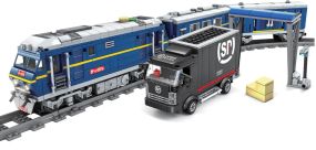 Конструктор ZIPP Toys 'Потяг DF11 Z з рельсами'. Колір: синій