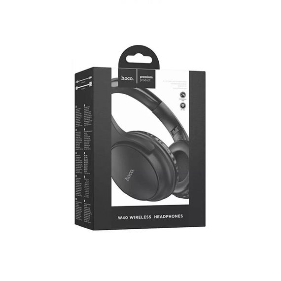 Беспроводные наушники HOCO W40 Mighty BT headphones Black | Зображення 3