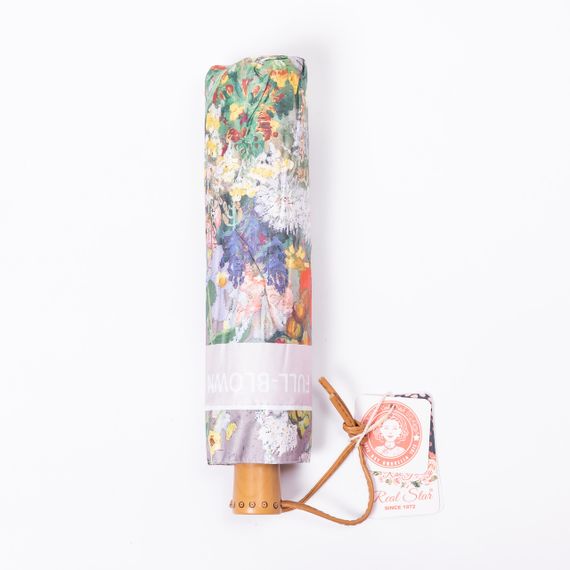 Парасолька механічна з принтом надійна з поліестеру діаметр 99 см Рожева HP-23-3M | Зображення 4