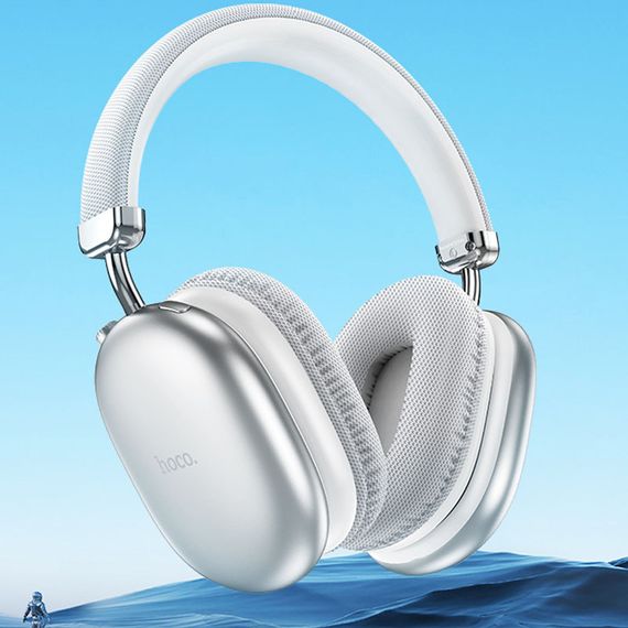 Накладные беспроводные наушники Hoco W35 Max Joy Silver | Зображення 3