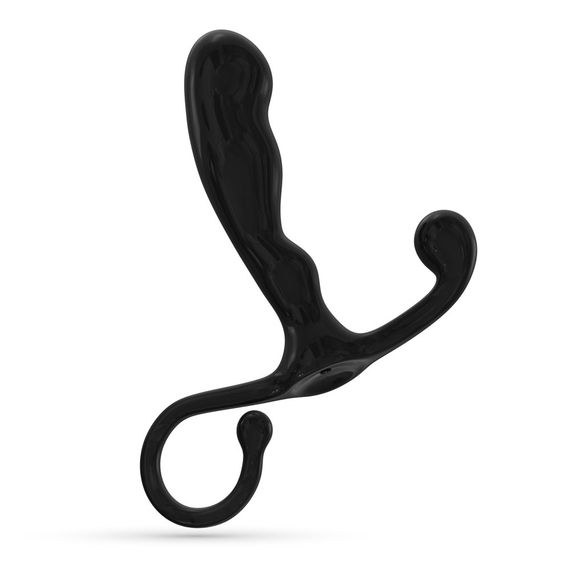 Массажёр простаты с рельефом Crushious P-BABA, чёрный, 15 х 3 см Sex Aura | Зображення 3
