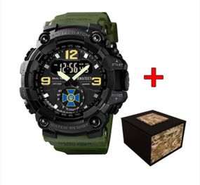 Чоловічий тактичний годинник Awarder 004 СБУ Army Green-Black 1202-0155